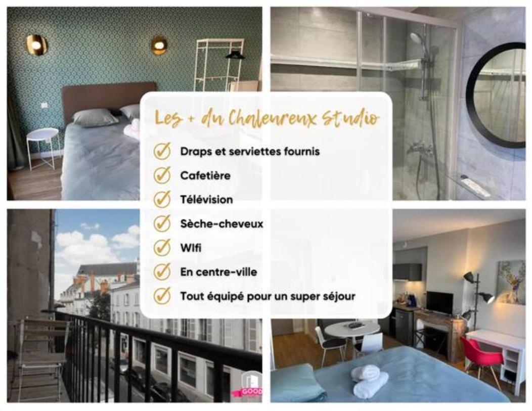 Chaleureux Studio * Neuf * Hypercentre * Wifi * Apartment Orleans Luaran gambar